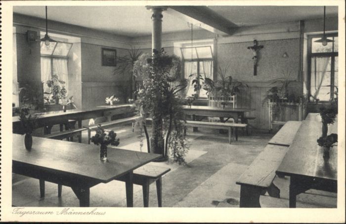 Geisingen Baden Kreispflege Anstalt Tagesraum Männerhau