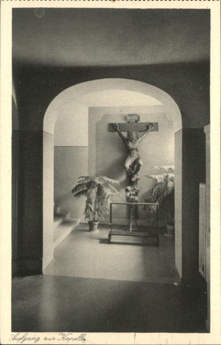 Geisingen Baden Kreispflege Anstalt Aufgang Kapelle