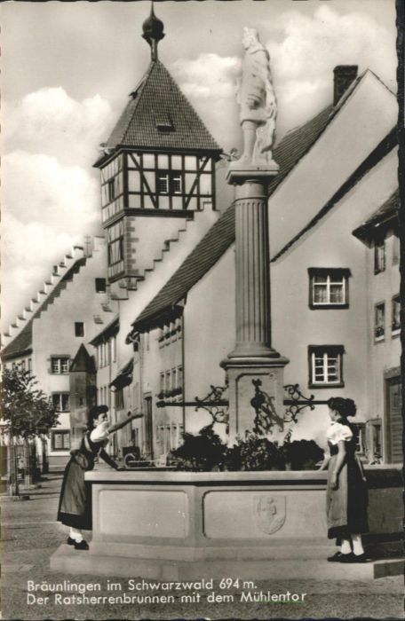 Braeunlingen Ratsherrenbrunnen Mühlentor