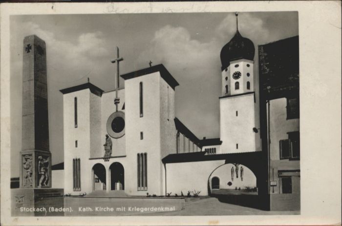Stockach Baden KONSTANZ BW Kirche Krieger Denkmal