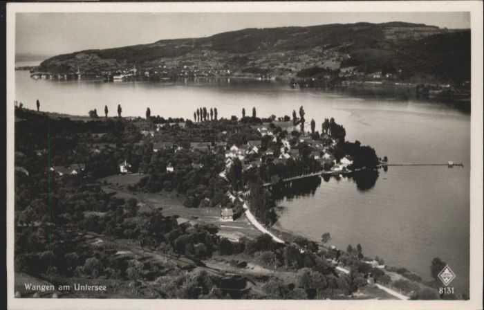 Wangen Bodensee Untersee Fliegeraufnahme