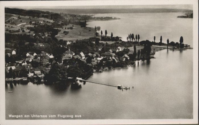Wangen Bodensee Untersee Fliegeraufnahme