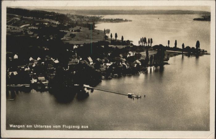 Wangen Bodensee Untersee Fliegeraufnahme