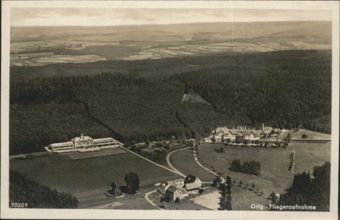 Adorf Vogtland Leipziger Heilstätte Fliegeraufnahme