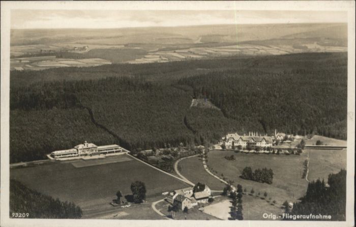 Adorf Vogtland Leipziger Heilstätte Fliegeraufnahme