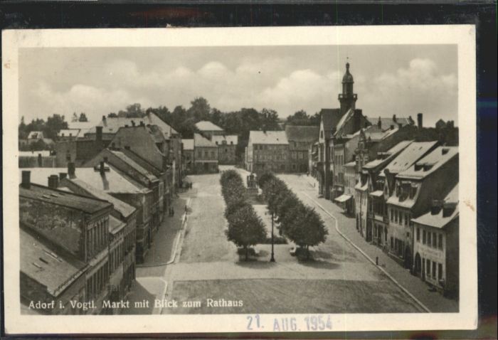 Adorf Vogtland Markt Rathaus