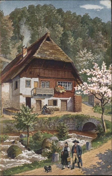 Villingen-Schwenningen Künstlerkarte Serie Schwarzwald nach Ge