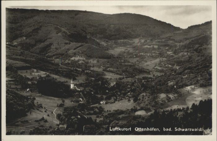 Ottenhoefen Schwarzwald Flugbild