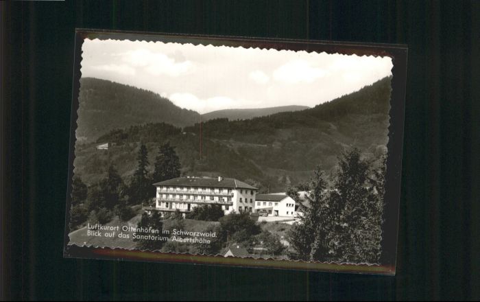 Ottenhoefen Schwarzwald Sanatorium Albertshöhe