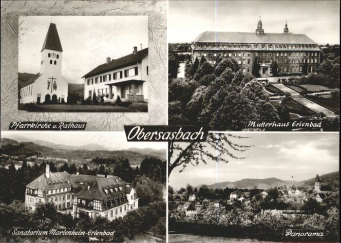 Obersasbach Pfarrkirche
Rathaus
Sanatorium Marien