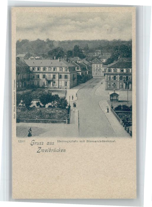 Zweibruecken erzogsplatz Bismarckdenkmal