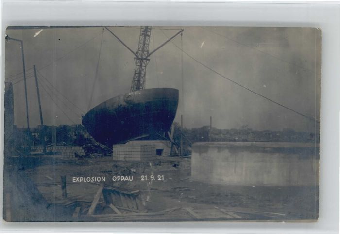 Ludwigshafen Rhein Ludwigshafen [handschriftlich] Explosio