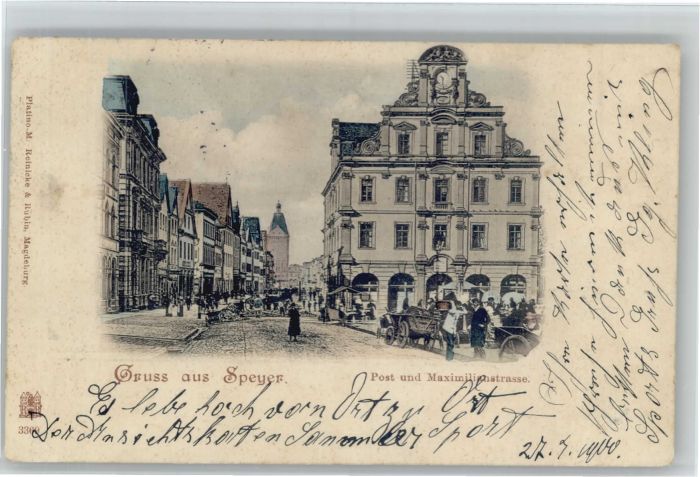 Speyer Rhein Speyer Post Maximilianstrasse