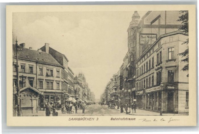 SAARBRueCKEN Saarland ahnhofstrasse