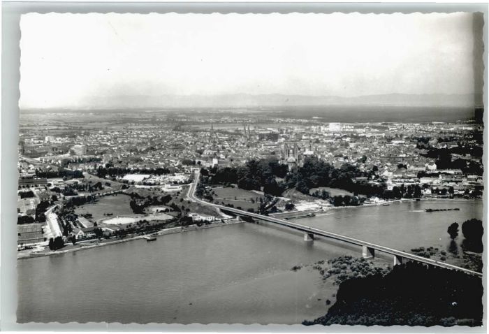 Speyer Rhein Speyer Fliegeraufnahme