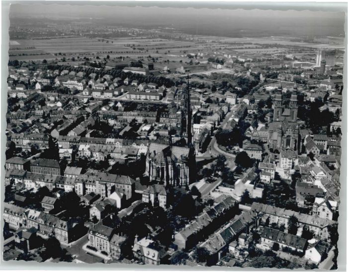 Speyer Rhein Speyer Fliegeraufnahme