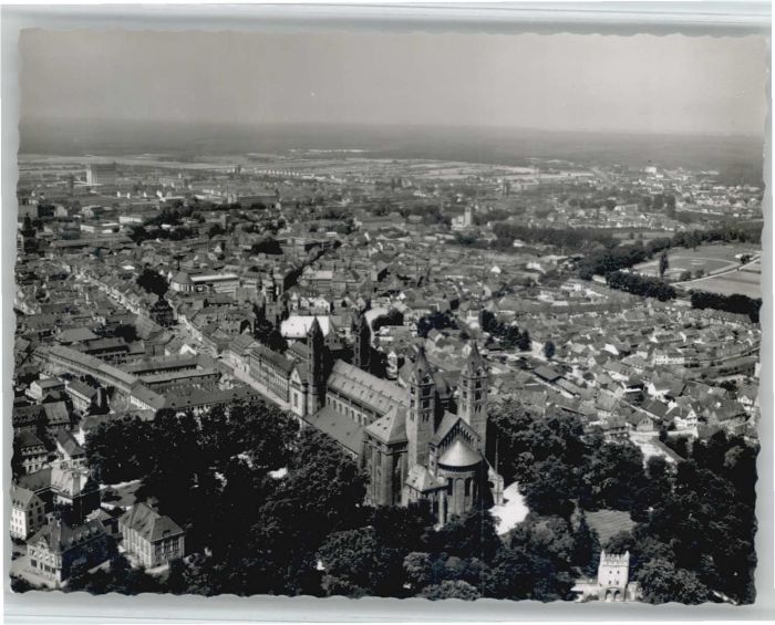 Speyer Rhein Speyer Fliegeraufnahme