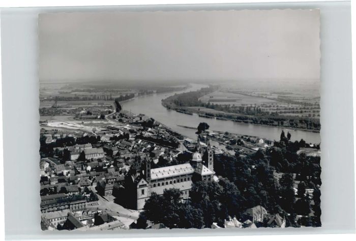 Speyer Rhein Speyer Fliegeraufnahme