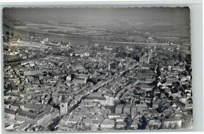 Speyer Rhein Speyer Fliegeraufnahme