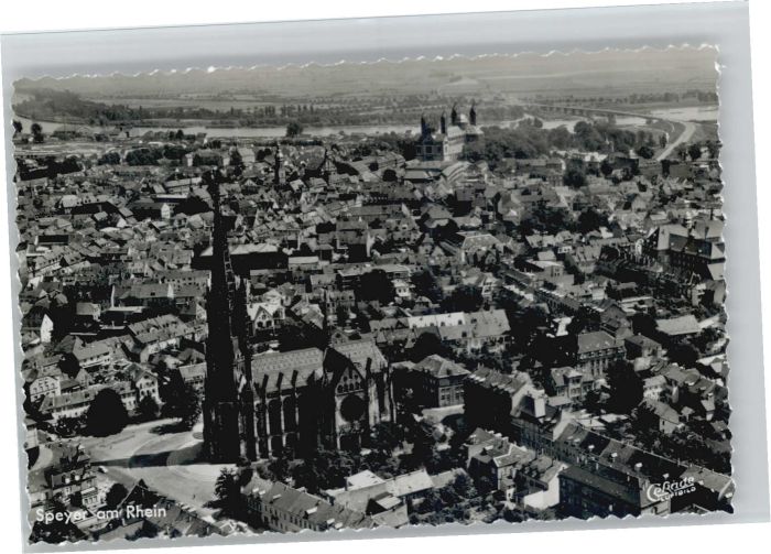 Speyer Rhein Speyer Fliegeraufnahme