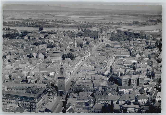 Speyer Rhein Speyer Fliegeraufnahme