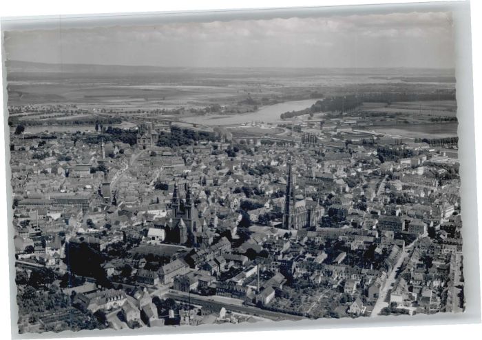 Speyer Rhein Speyer Fliegeraufnahme