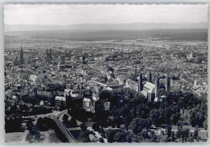 Speyer Rhein Speyer Fliegeraufnahme