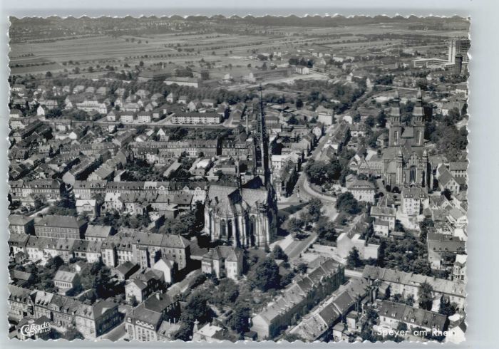 Speyer Rhein Speyer Fliegeraufnahme