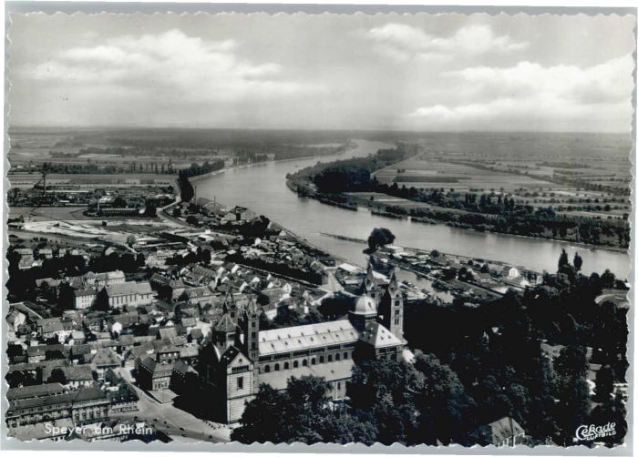 Speyer Rhein Speyer Fliegeraufnahme