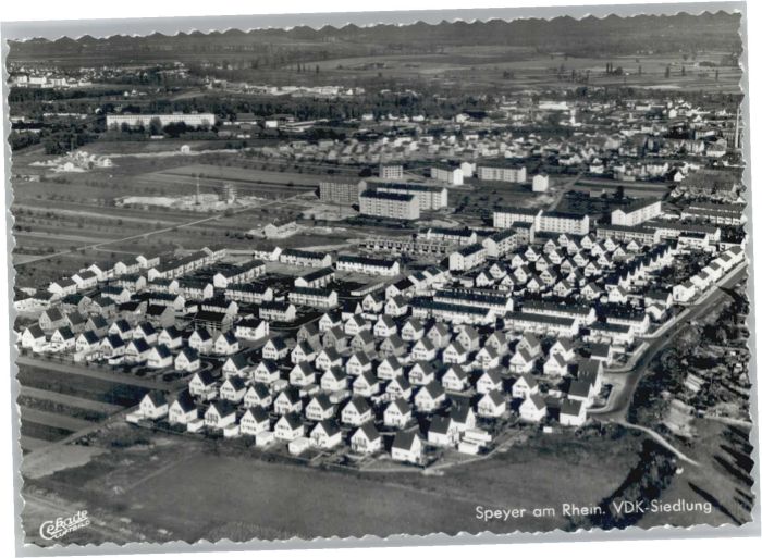Speyer Rhein Speyer VDK-Siedlung Fliegeraufnahme