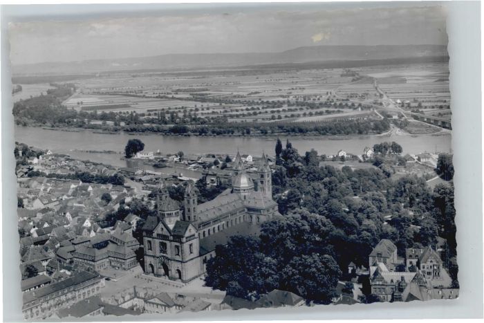 Speyer Rhein Speyer Fliegeraufnahme