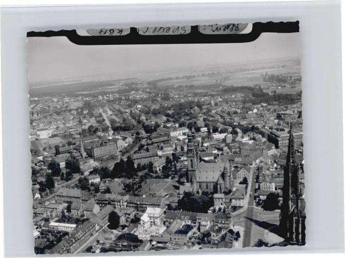 Speyer Rhein Speyer Fliegeraufnahme