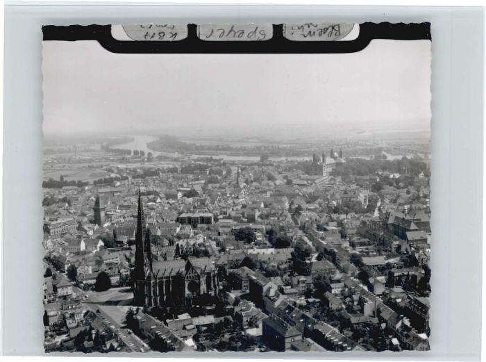 Speyer Rhein Speyer Fliegeraufnahme