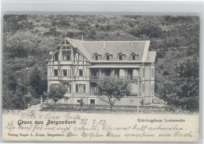 Bad Bergzabern Erholungshaus Louisenruhe