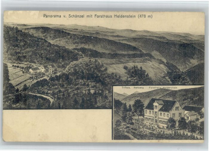 Annweiler Trifels Schänzel Forsthaus Heldenstein