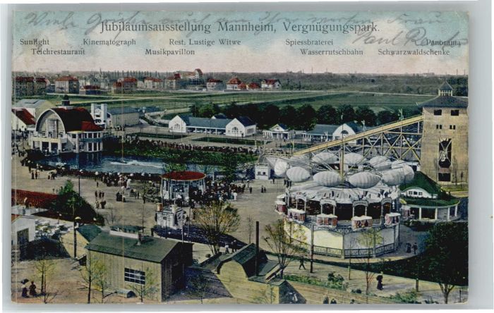 Mannheim Jubiläumsausstellung Vergnügungspark x