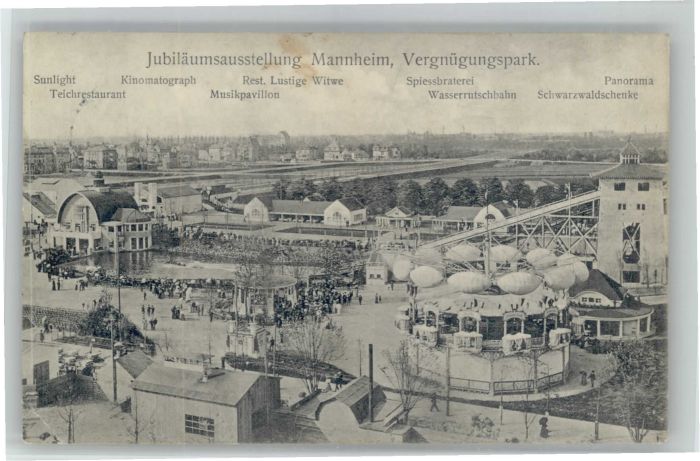Mannheim Jubiläumsausstellung Vergnügungspark x