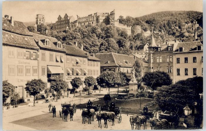 Heidelberg Neckar Heidelberg Schloss Kornmarkt