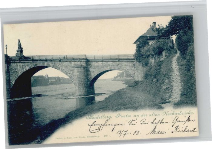 Heidelberg Neckar Heidelberg Neckarbrücke