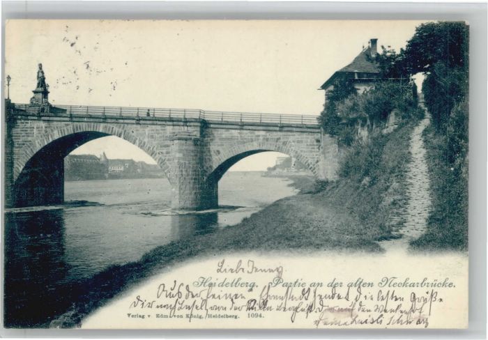 Heidelberg Neckar Heidelberg Neckarbrücke