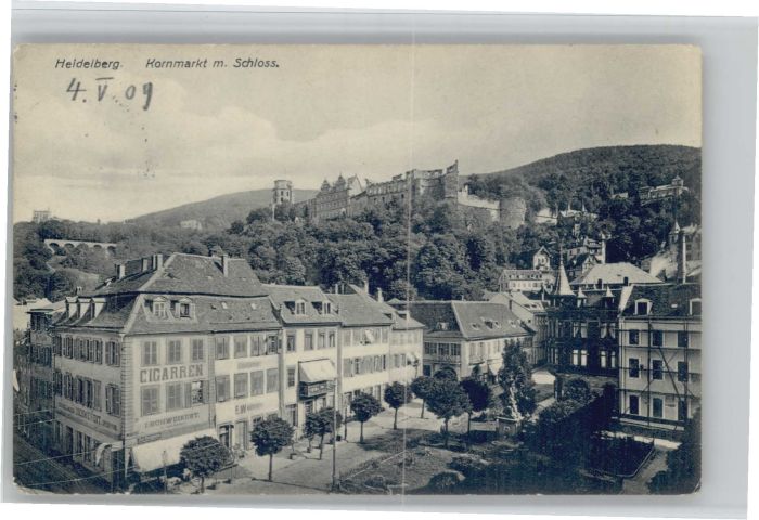 Heidelberg Neckar Heidelberg Kornmarkt Schloss