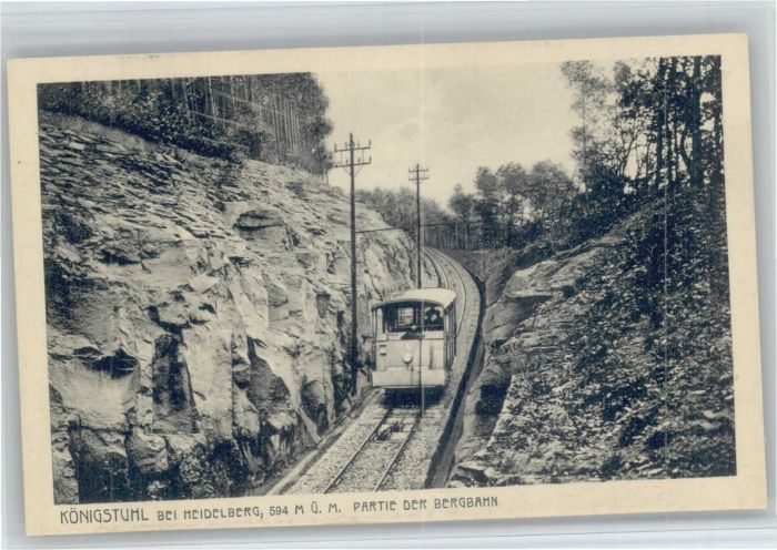 Koenigstuhl Heidelberg ergbahn