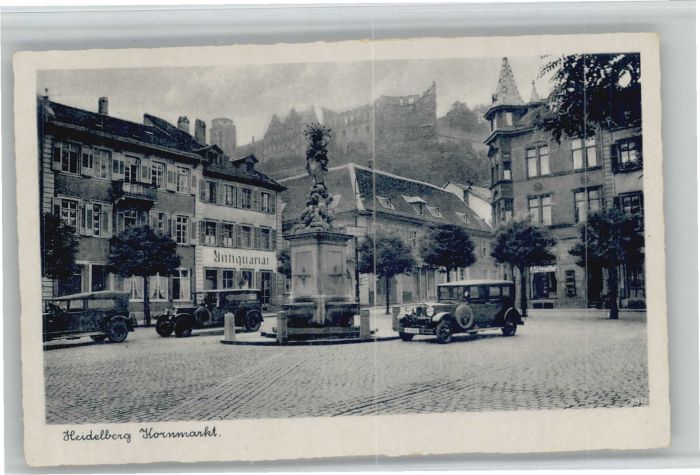 Heidelberg Neckar Heidelberg Kornmarkt Schloss