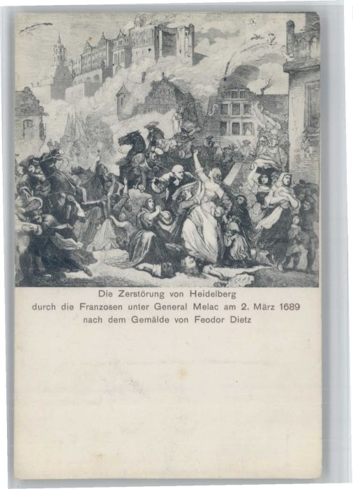 Heidelberg Neckar Heidelberg Nach einem Gemälde von Feodo