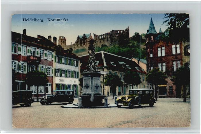 Heidelberg Neckar Heidelberg Kornmarkt Schloss