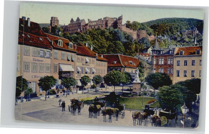 Heidelberg Neckar Heidelberg Schloss Kornmarkt