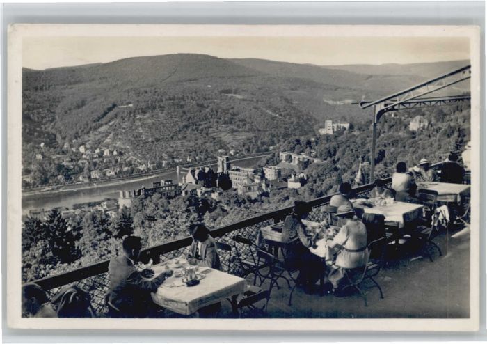 Heidelberg Neckar Heidelberg Gaststätte Molkenkur Terrass