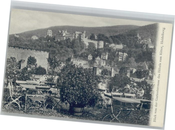 Heidelberg Neckar Heidelberg Hotel zum Ritter Gartenterra