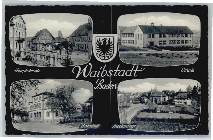 Waibstadt Hauptstrasse Bahnhof Inselanlage