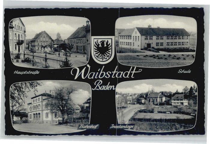 Waibstadt Hauptstrasse Bahnhof Inselanlage